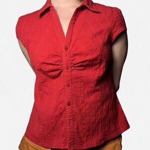 Office Siren Button Up Blouse